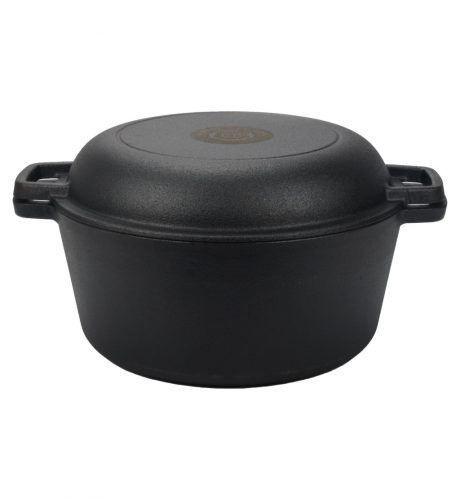 Milestone66 Gusseisen Double Dutch Oven, 5 L