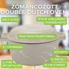 Milestone66 Zománcozott Öntöttvas Double Dutch Oven fedővel, 26 cm