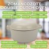 Milestone66 Zománcozott Öntöttvas Double Dutch Oven fedővel, 26 cm