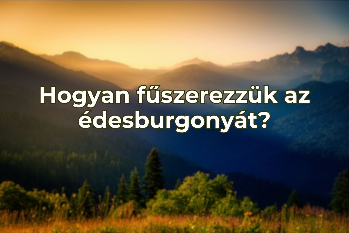 Hogyan fűszerezzük az édesburgonyát?