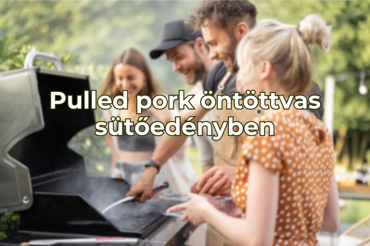 Pulled pork öntöttvas sütőedényben